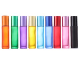 roetell colorfule glass roller bottles