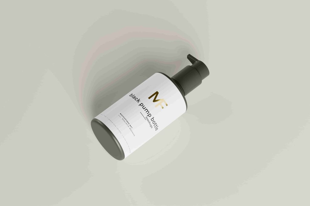 glass lotion bottle