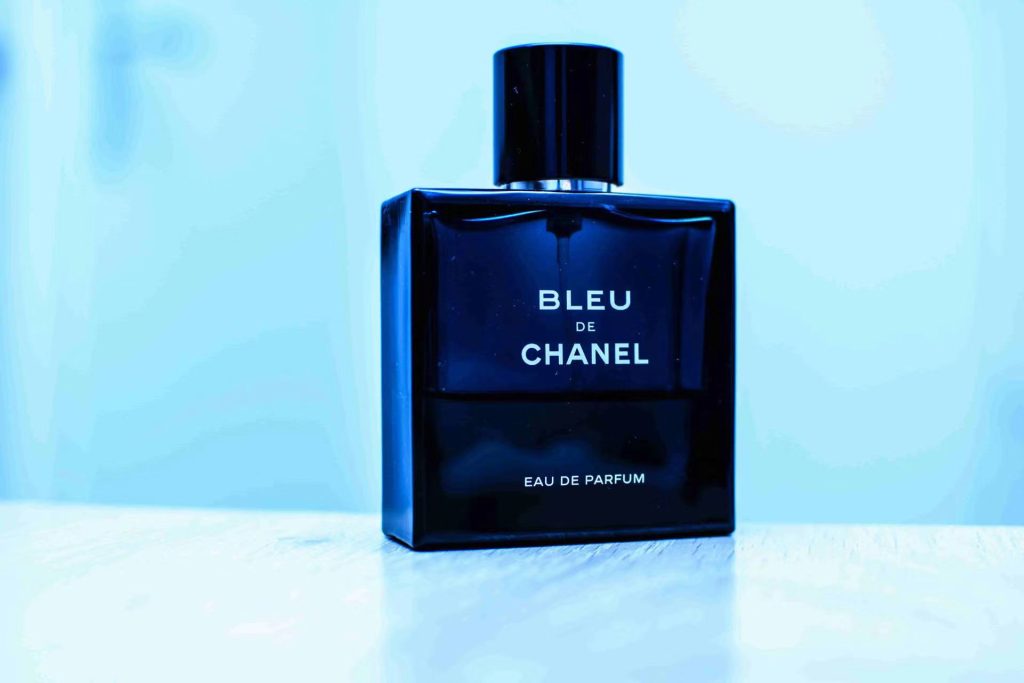 blue glass bottles