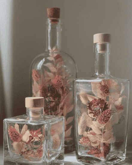 Agua Solarizada Jarrón Atmosphera Vidrio Reciclado Azul (35cm