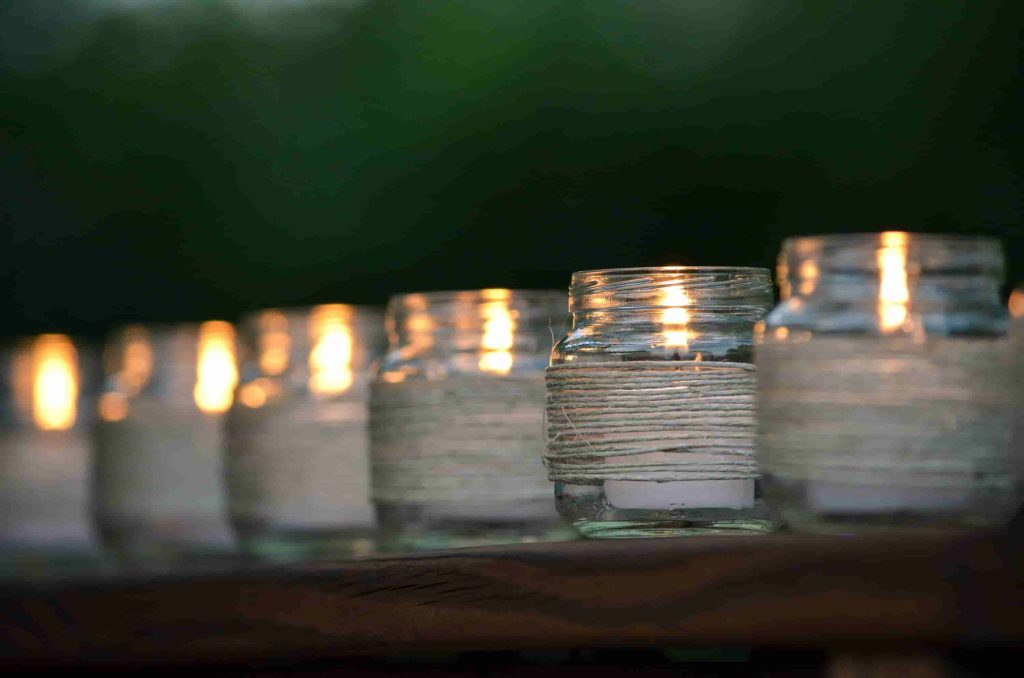 clear round glass candle jar supplier