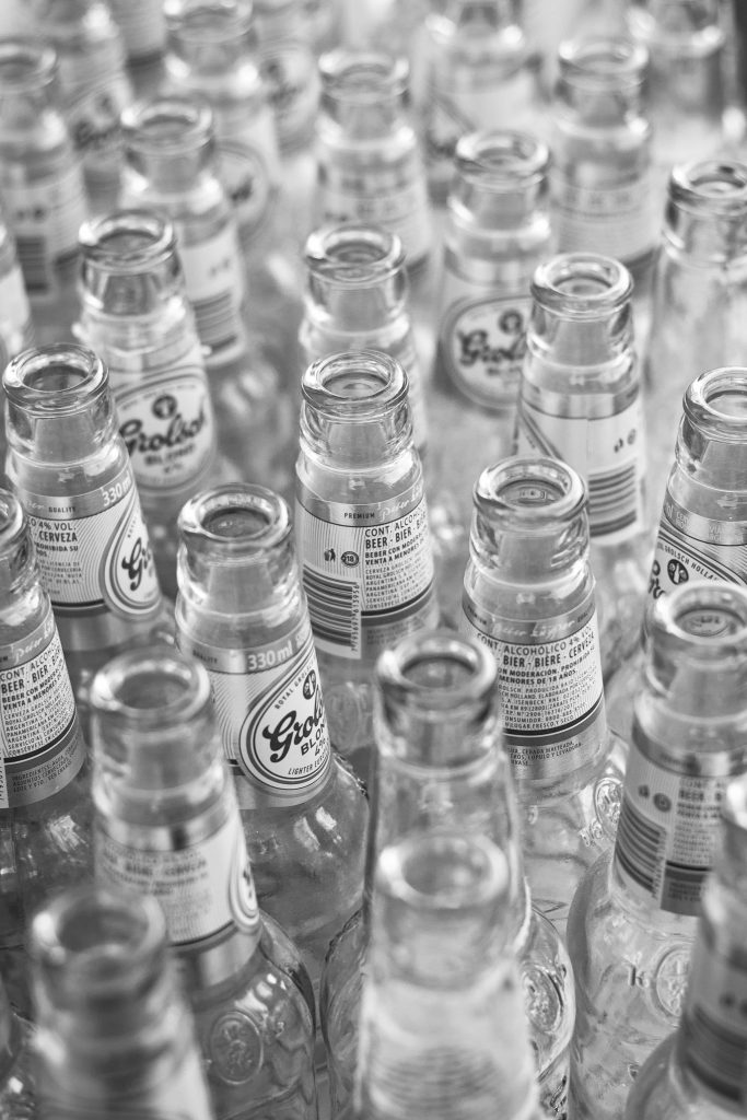 empty glass bottles wholesale