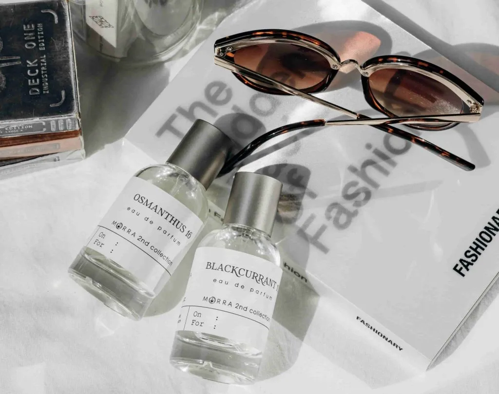 two clear glass perfume bottle wholesale