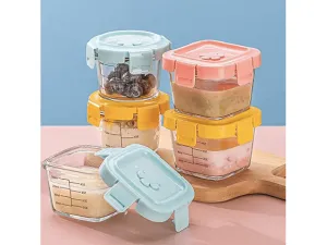 Freezer Safe 120ml Storage Glass Baby Food Jar with Lid