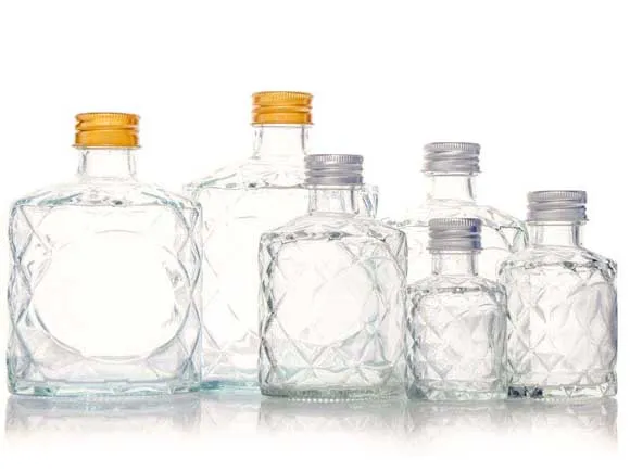 50ml(2oz) 100ml(3oz) 200ml(7oz) 250ml 350ml 500ml Wholesale Glass Juice Beverage Bottles with Screw Caps