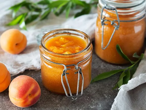 fruit jelly jar