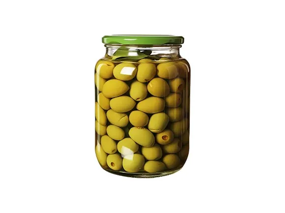 glass olive jars