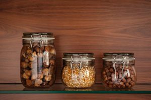 glass storage jars