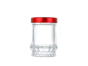 50ml-120ml(4oz) Lotus Style Clear Glass Jars For Food Storage Honey Jam Bird Nest Wholesale