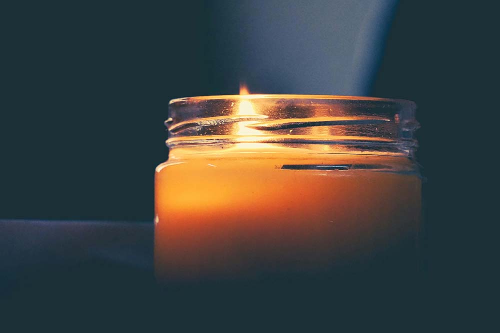 unique glass candle jars