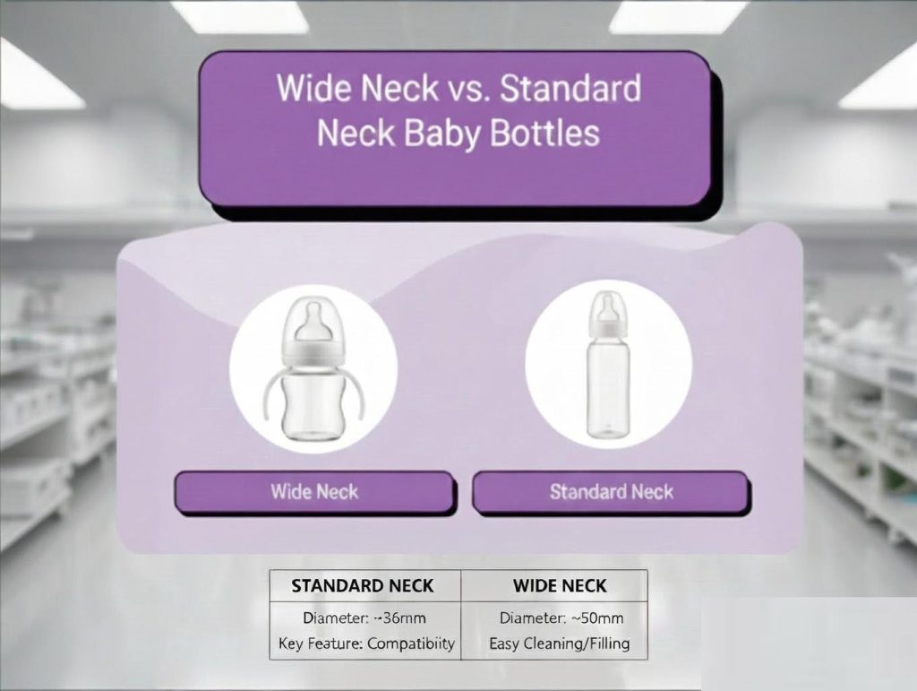 wide neck vs standard glass baby bottles