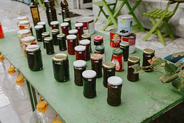 glass storage jars for food