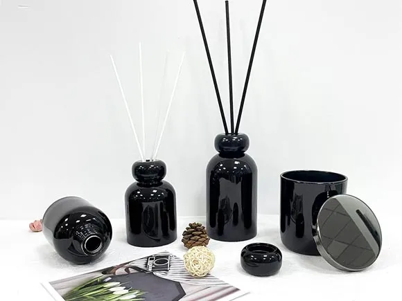 LIBOOI Hervulbare Clear Glas Diffuser Fles Aromatherapie Jar Container Geur Accessoires Gebruik Voor Diy Vervanging Reed Diffuser Sets Essentiële