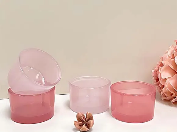 1oz(30ml) Pink Custom Glass Candle Jars Wholesale