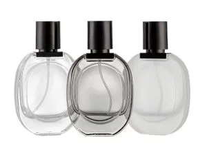 30ml Clear Black Frosted Luxury Wholesale Glass Perfume Sprayer Bottles