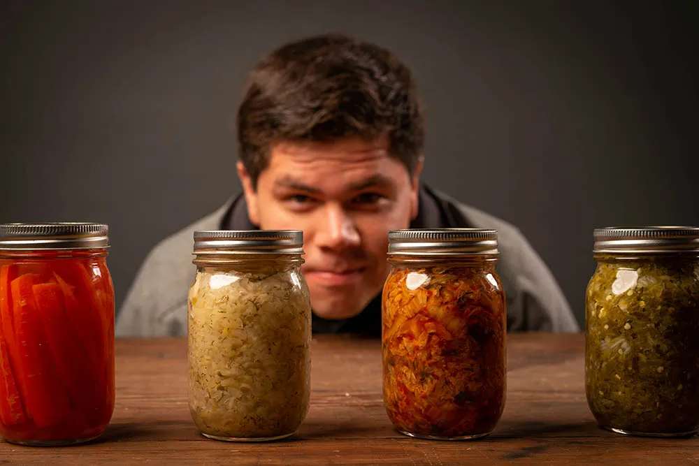glass pickle jars