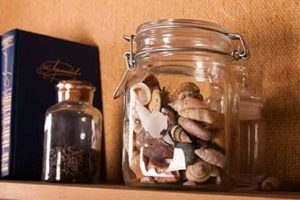 glass storage jars