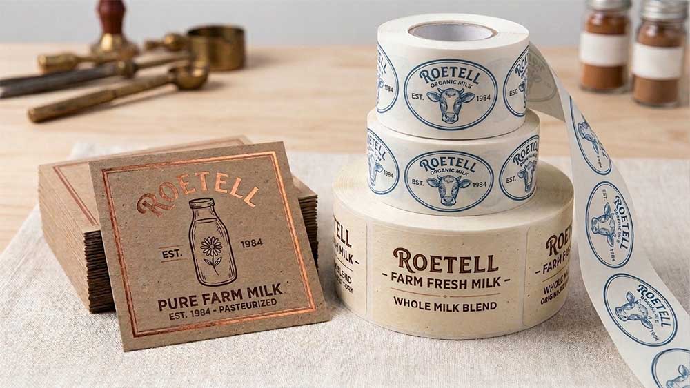 labels for glass milk bottles wholesale