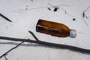 glass medicine bottle