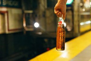 glass soda bottles