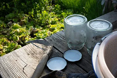metal lids for glass jars