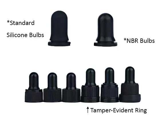 bulb options for dropper bottles
