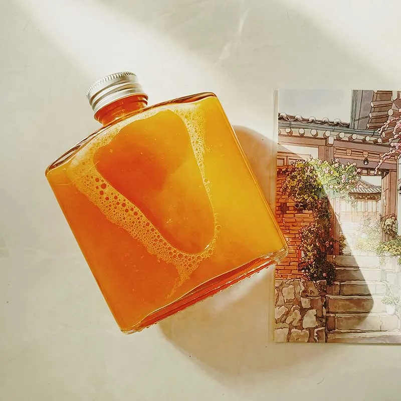 glass flask juice bottle