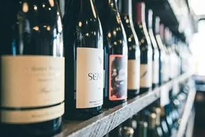 large wine bottle