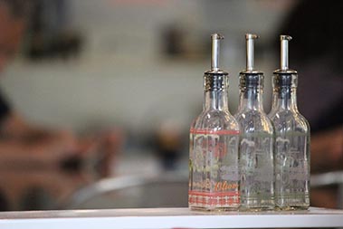 glass bottle for oil