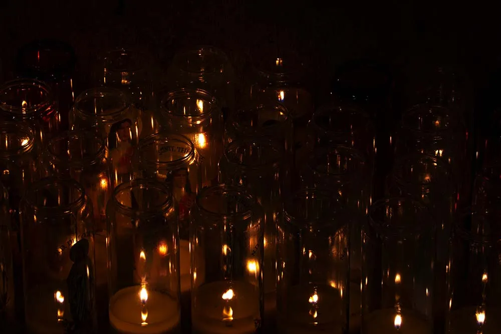 glass candle jars