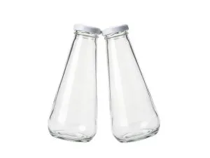 10oz(300ml) Wholesale Glass Beverage Bottles with Lids For Juice
