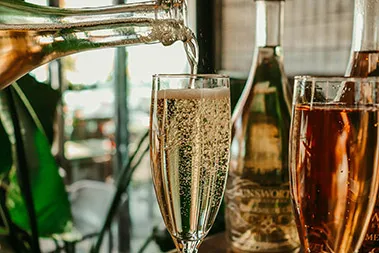 champagne bottle