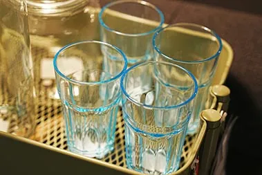 drinking glasses