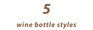5 wine bottle style