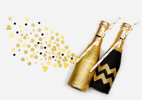 two mini glass champagne bottle manufacturer