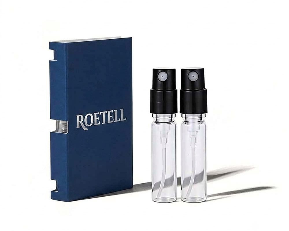 custom card holder for sample perfume bottles