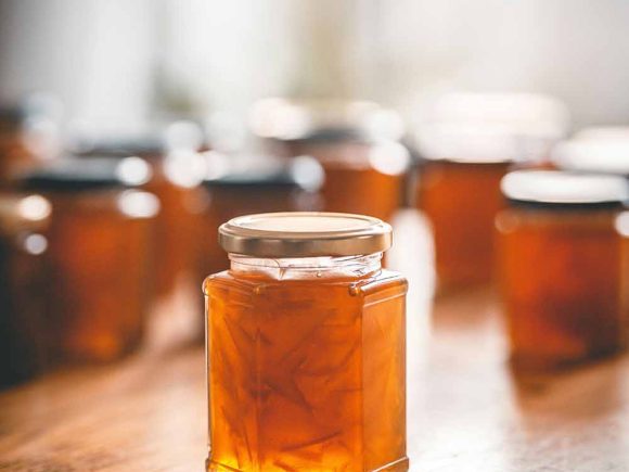 glass jars for jam