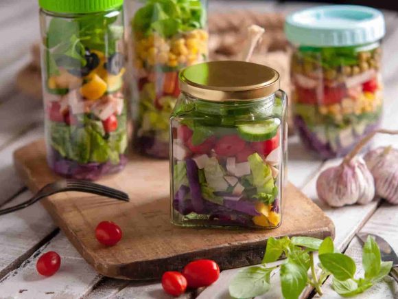roetell square glass pickle jar supplier