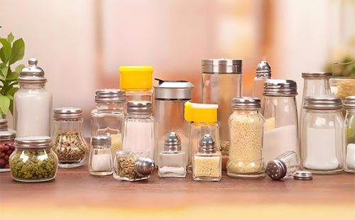 glass spice jars wholesale with different sizes