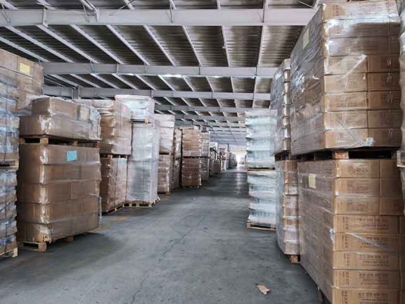 pallet packaging for liquor bottles