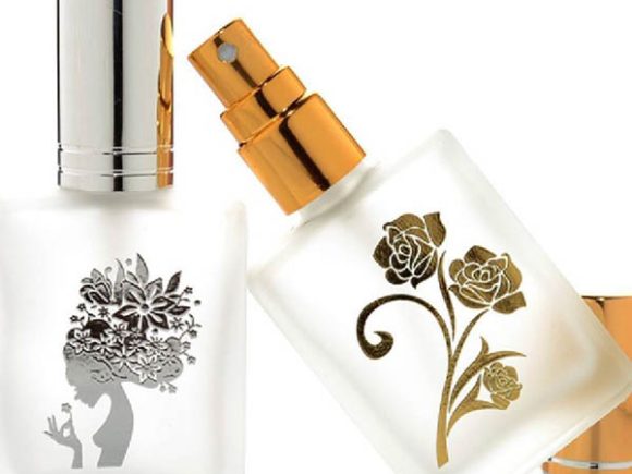 perfume bottles with hot stamping