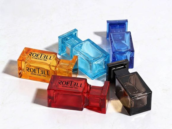 perfume bottles with silkscreen logo